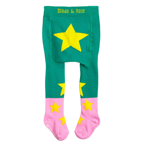 Peppermint Green Star Tights