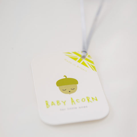 Original Baby Acorn Baby Grow Strawberry Woodland swing tag