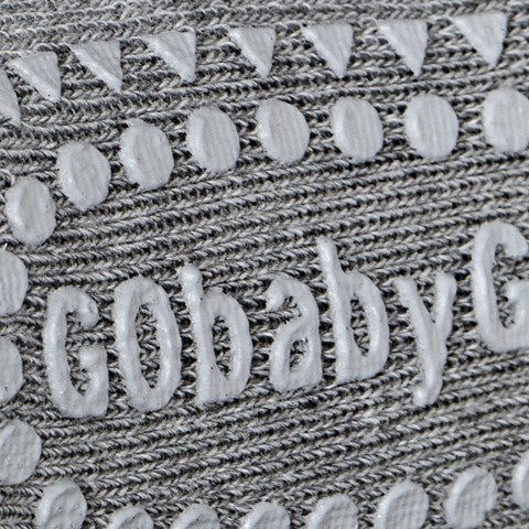 Original GoBabyGo crawling tights Light Grey Closeup sole MyBabyEdit