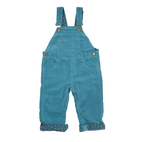 Teal Corduroy Dungarees