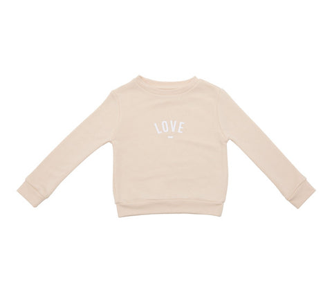 Long Sleeve Sweatshirt - LOVE Buttermilk