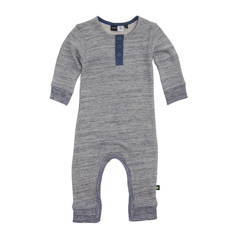 Baby Body Suit - Steel Blue Melange