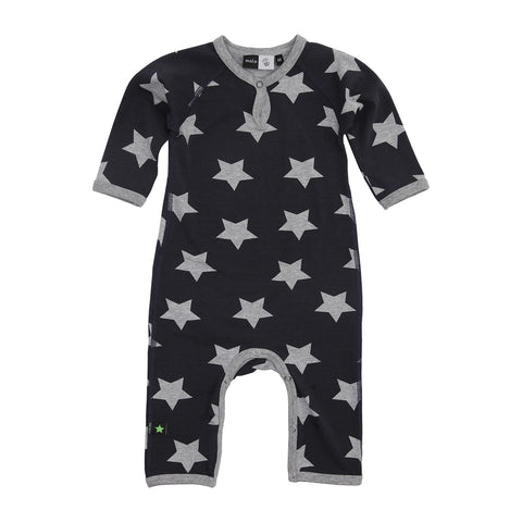 Baby Body Suit - Dark Melange Star