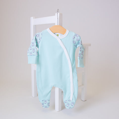 Original Acorn Baby Forest Baby Grow Close Up My Baby Edit