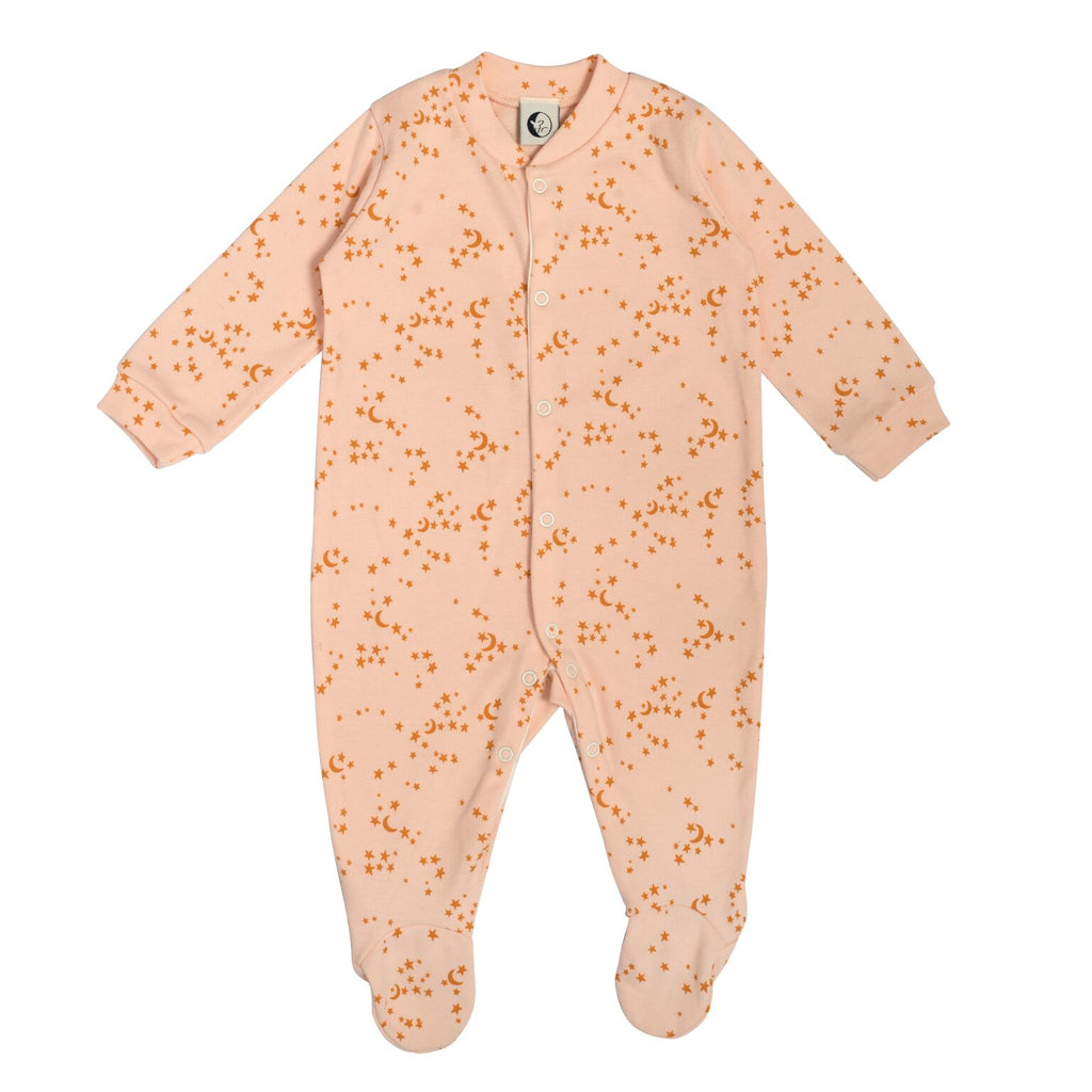 Morris Star Peach and Yellow Stars Romper