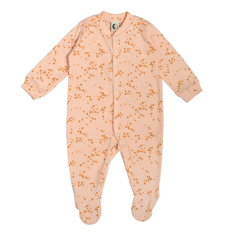 Morris Star Peach and Yellow Stars Romper