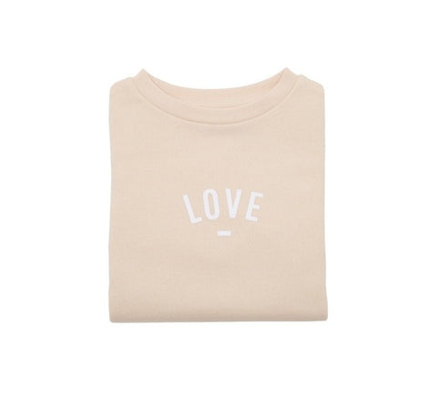 Long Sleeve Sweatshirt - LOVE Buttermilk