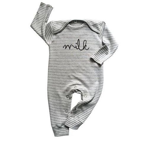 Grey Stripes MILK Play suit