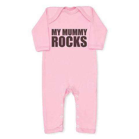 My Mummy Rocks Baby Grow - Pink