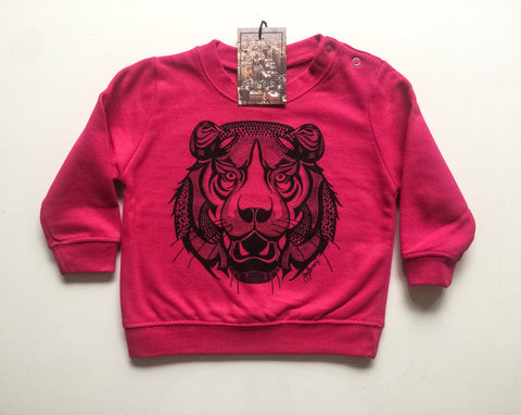 Tiger Sweatshirt - Fushia