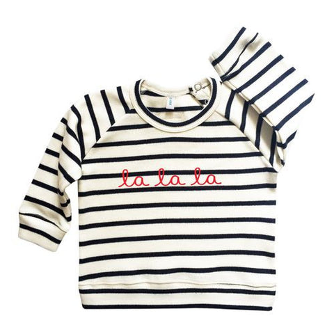 Striped Breton Sweatshirt La La La