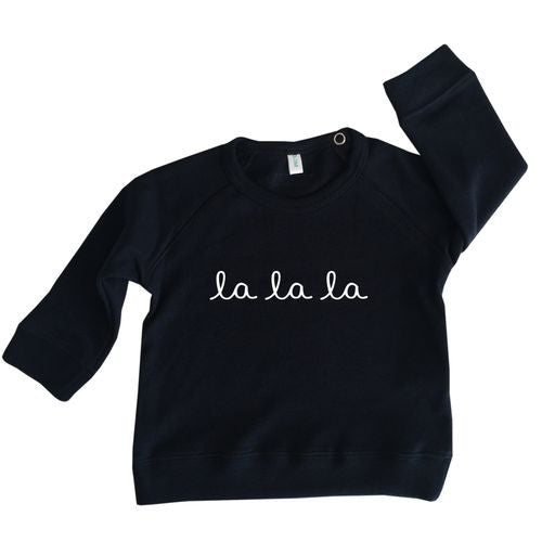 Navy Sweatshirt La La La