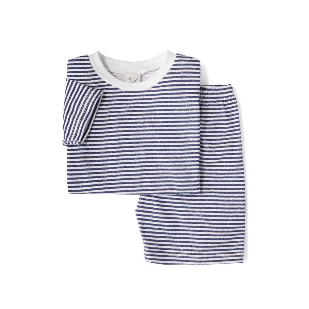 Unisex Pulteney Stripe, Short Sleeve & Shorts PJ set MyBabyEdit