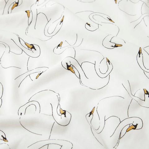 Swansy White Classic Long Sleeve PJ Set