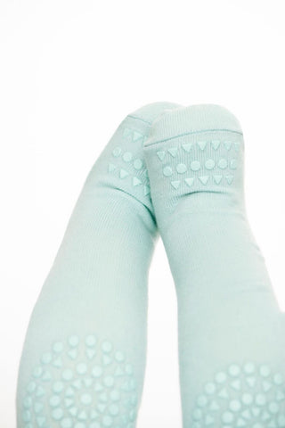 Original GoBabyGo crawling tights Mint Green front MyBabyEdit