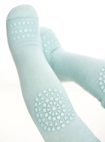 Original GoBabyGo crawling tights Mint Green knees MyBabyEdit